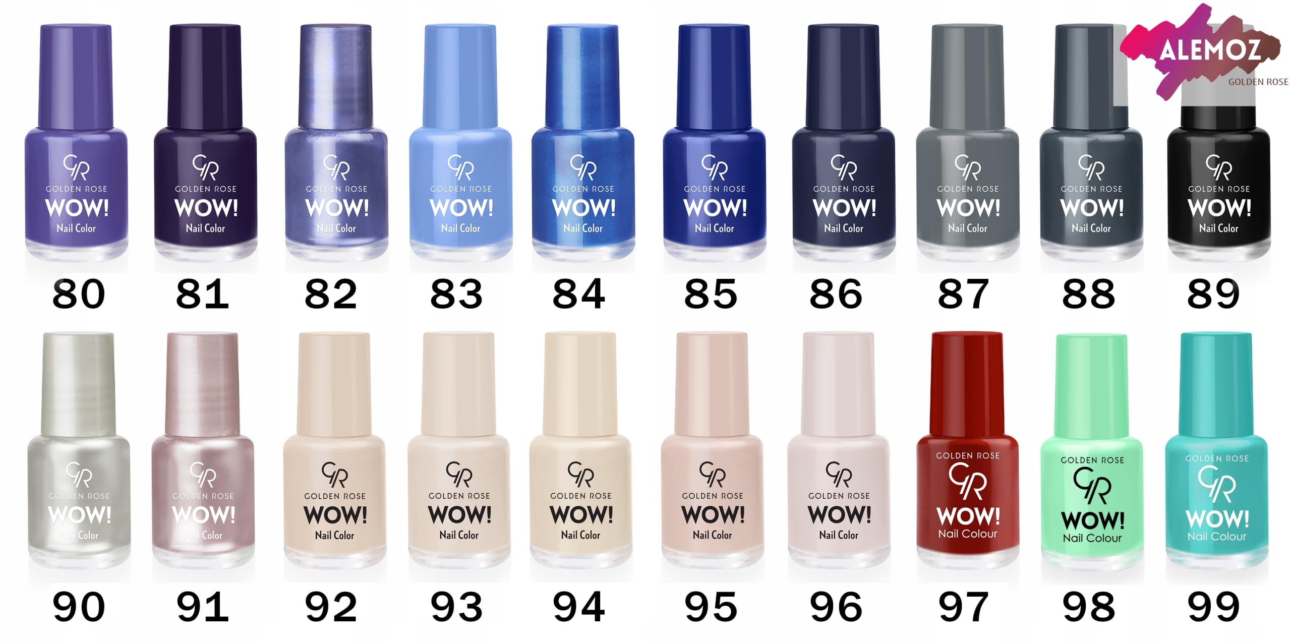 Golden Rose Wow Nail Color No: 03 - Parlak Bitişli Mini Oje 6 ml