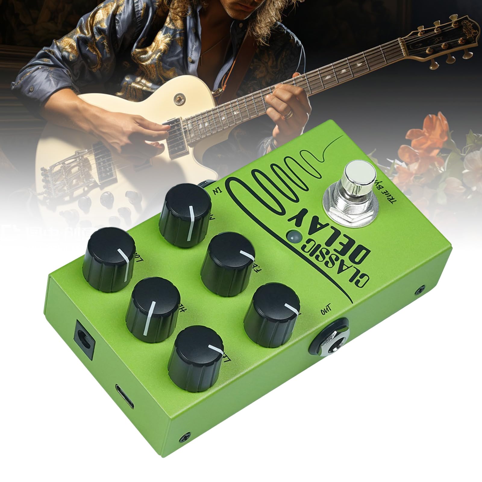Small Delay Effektpedal Gitarrenverstärker Simulation Distortion für Gitarristen und Musikschaffer Gitarrenpedal