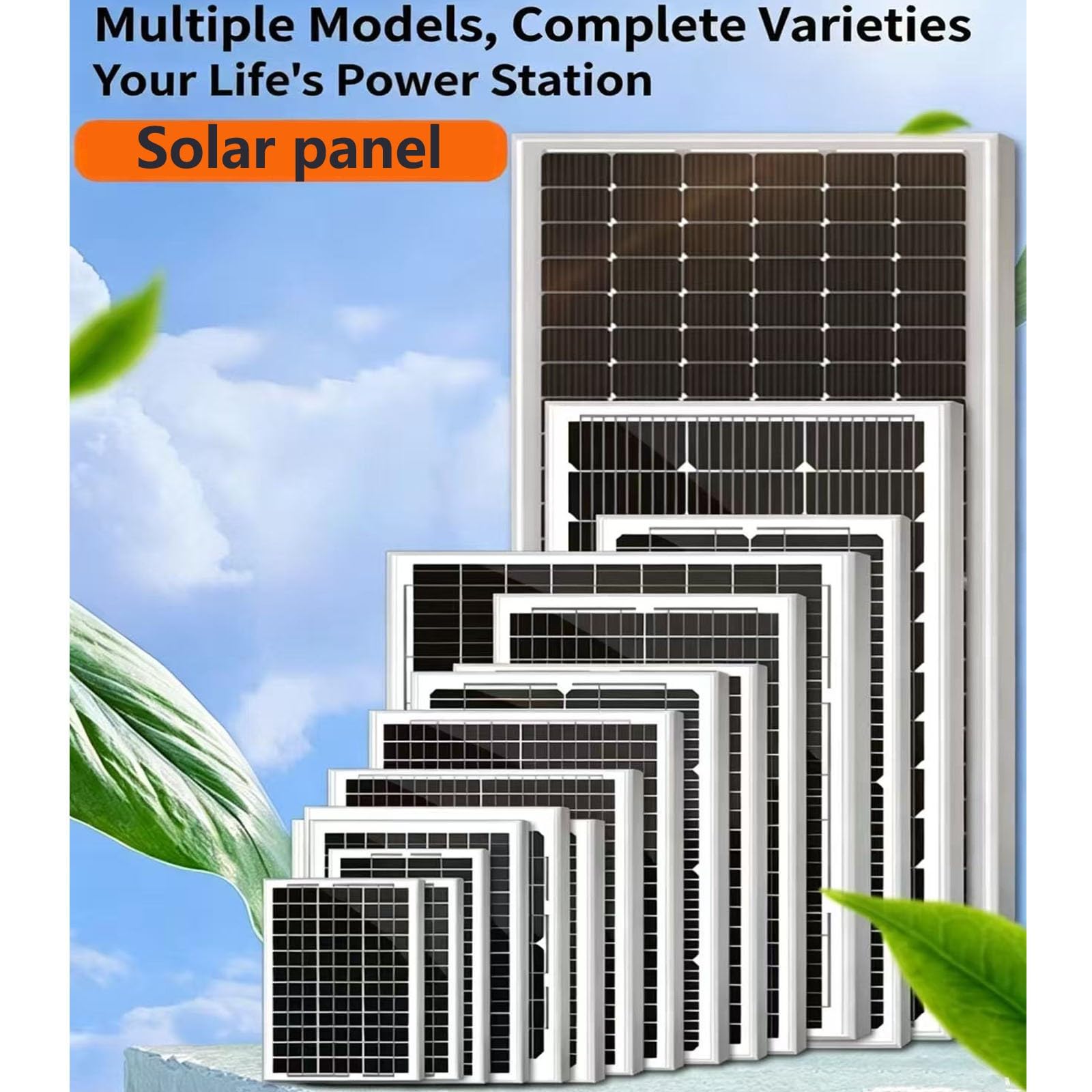 Offerta Limitata: Pannello Solare Fotovoltaico Monocristallino da 120 W E 18 V, Produzione Rapida di Energia, Cornice in Lega di Alluminio A,107.5 * 54cm