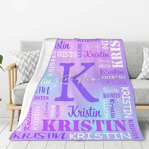 Miniatura 2 de Sparklove envía al día siguiente, manta personalizada con nombre, manta personalizada para regalos para adultos o niños, regalos personalizados de