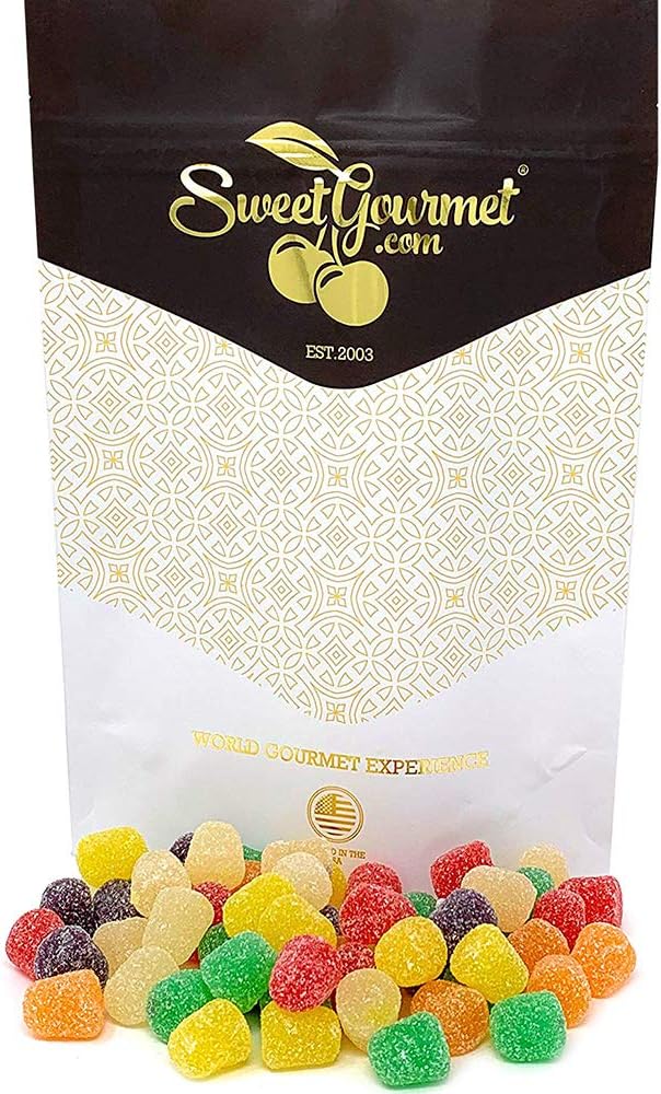 SweetGourmetSpice Drops Candy old fashioned gumdrops jelly candy 1 pound bag