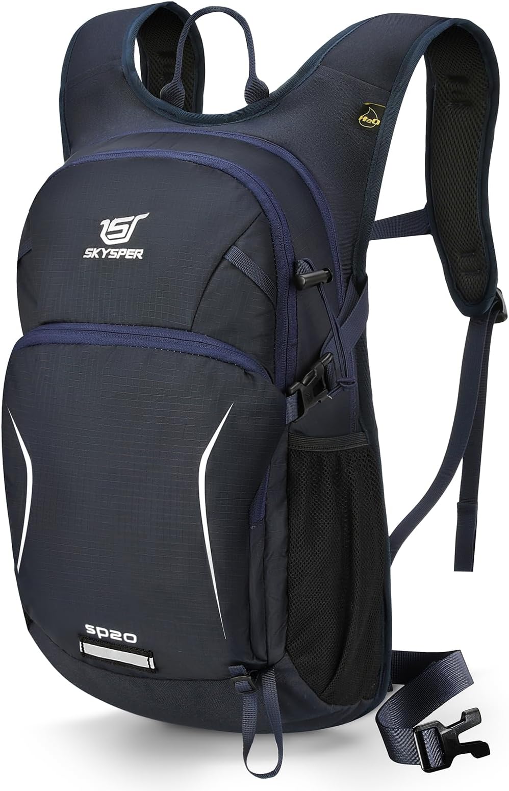 SKYSPERHiking Backpack - 20L Small Backpacks with Ergonomical Design, Breathable Day Pack, Backpacking for Men Women, NavyblueOEKO-TEX STANDARD 100