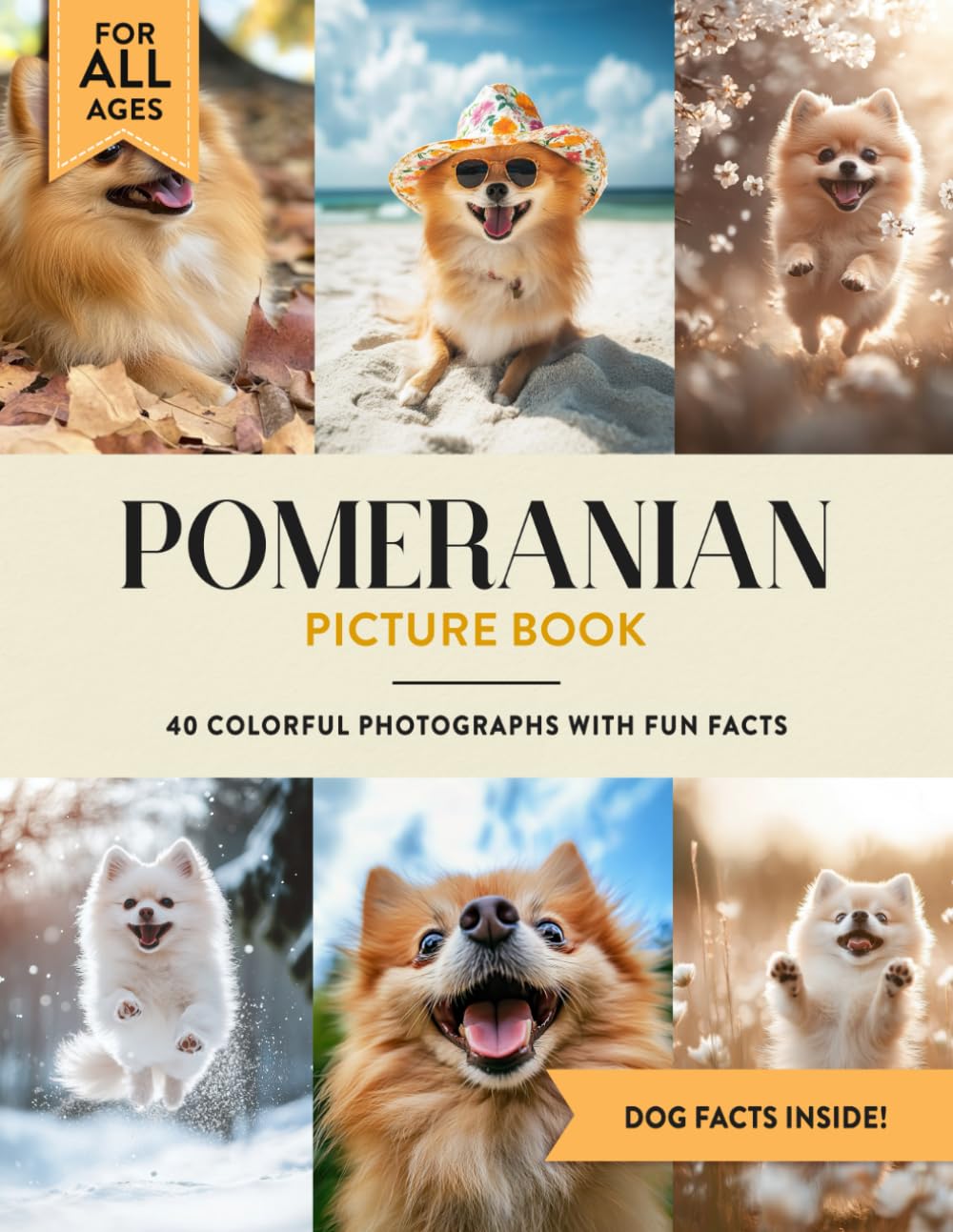 Pomeranian Picture Book: 40 Colorful Photographs with Fun Dog Facts for Kids & Adults
