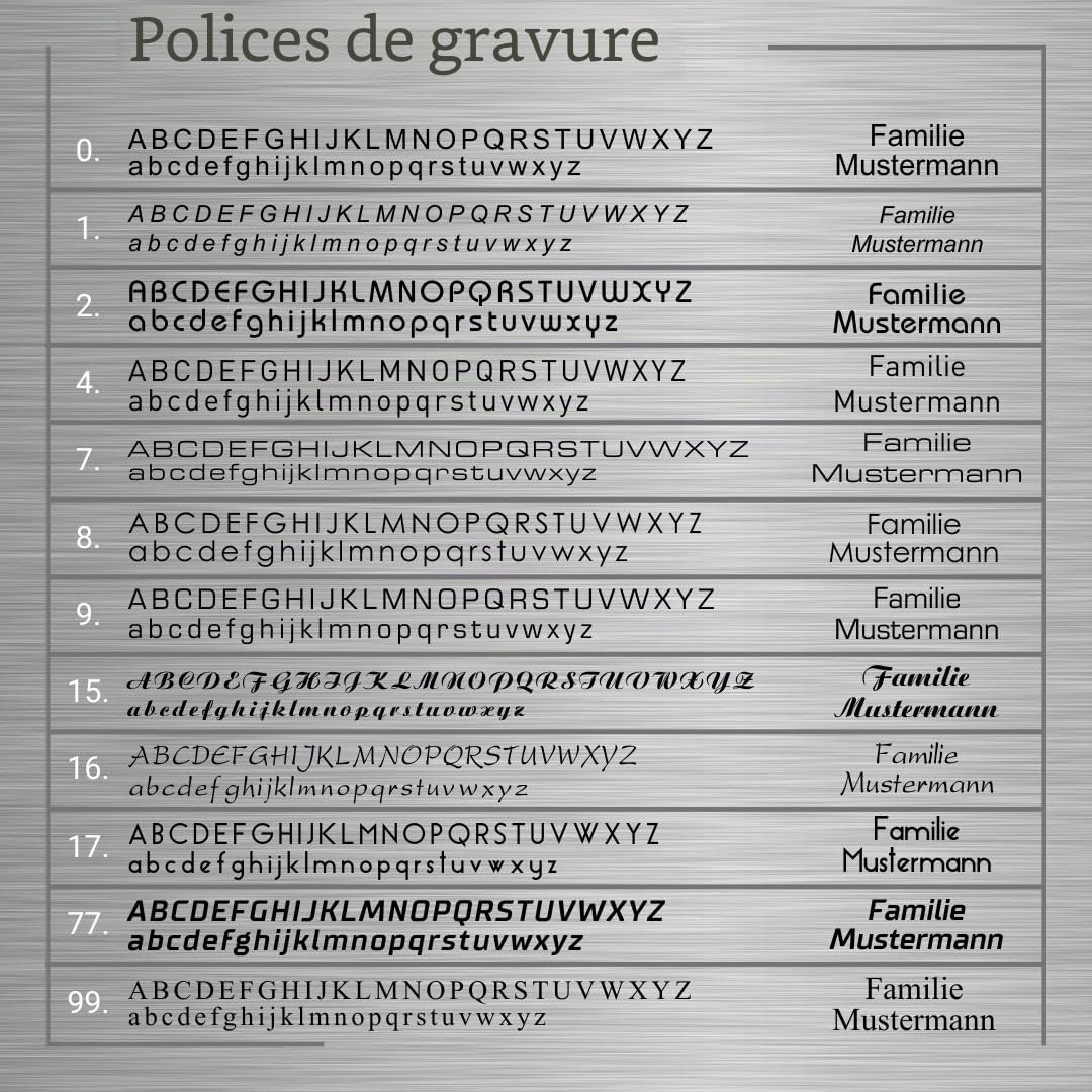 Metzler® sonnette encastrable avec gravure personnalisée et bouton LED IP67 anthracite RAL 7016 pour mur extérieur inoxydable et résistante aux intempéries 6 × 6 cm acier V2A