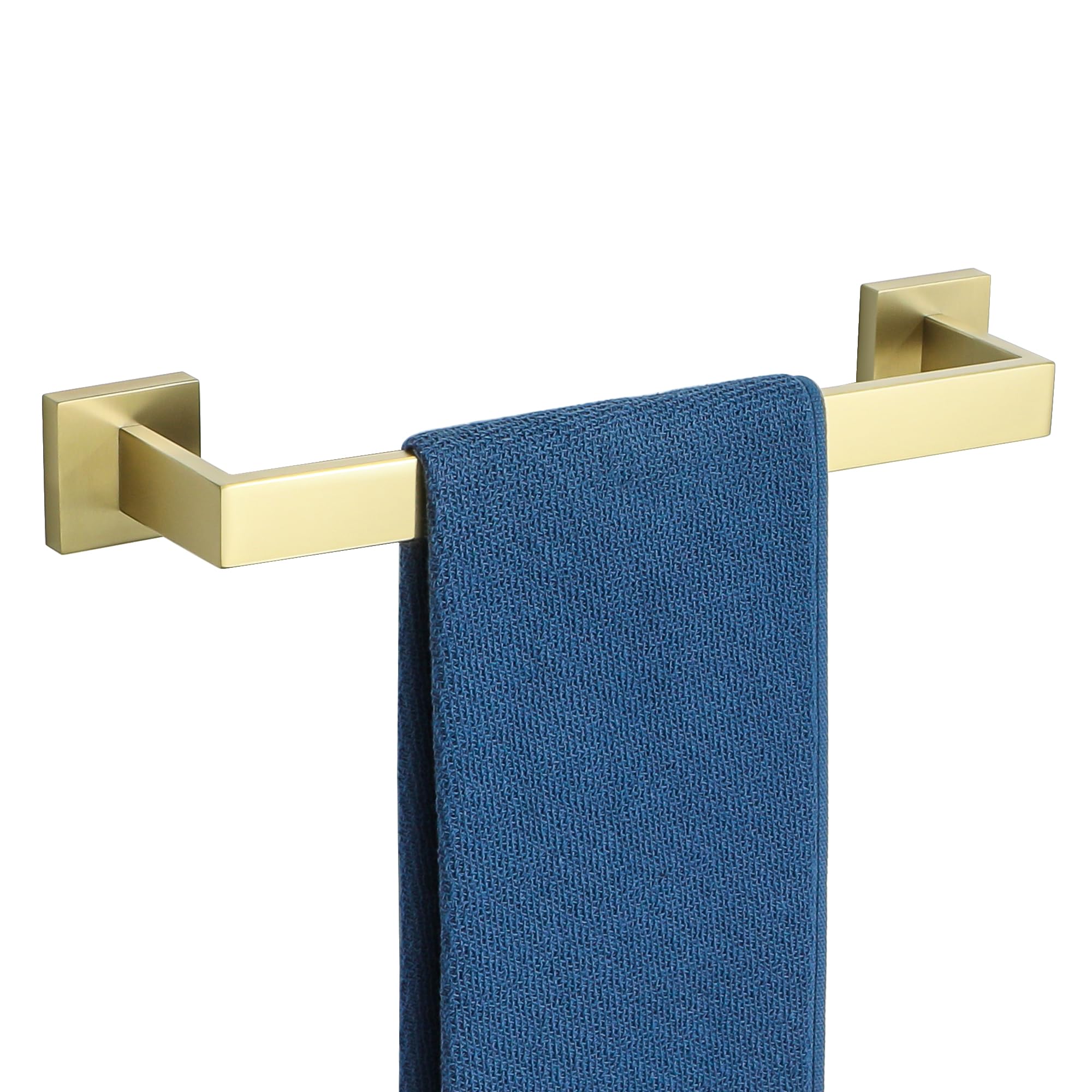 Sayayo Gold Towel Rail Wall Mounted Bathroom Towel Holder 40CM Towel Bar, SUS304 Stainless Steel Waterproof & Anti-Rust