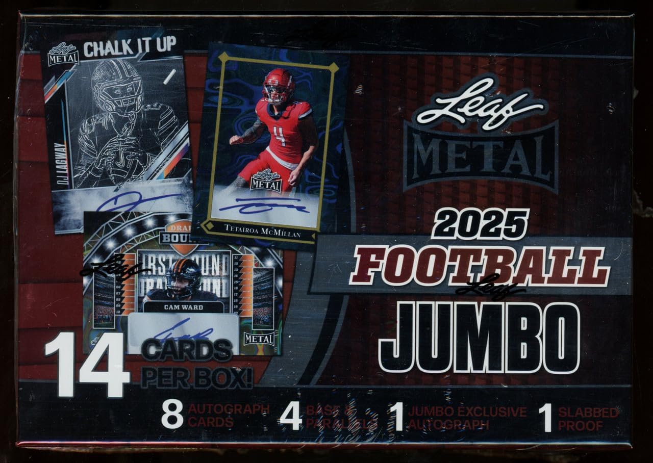 Leaf Metal Football Hobby Jumbo Box 2025
