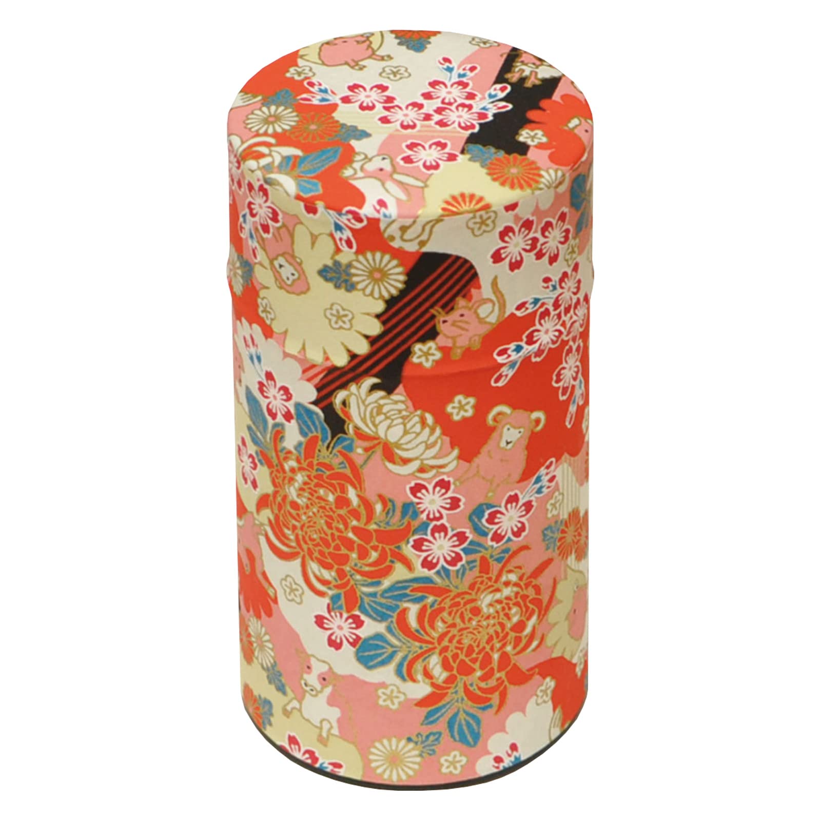 TOKYO ART Japanese Green Tea Matcha Canister Loose Tea Container Keep Dry Made In Japan ( Japanese zodiac )