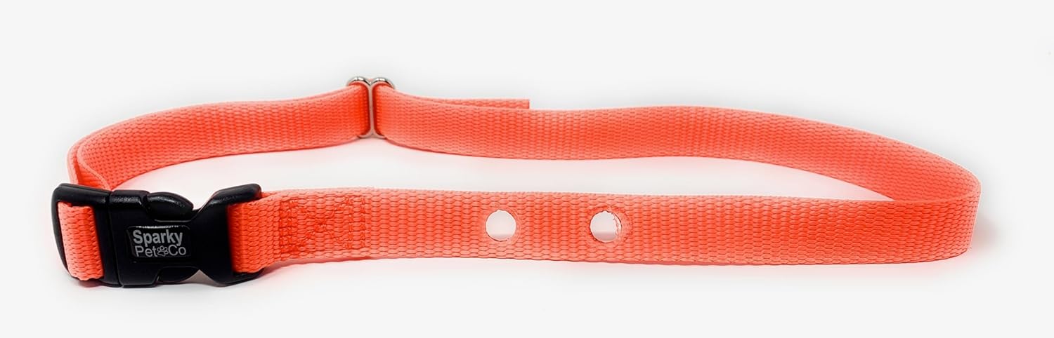 Sparky Pet Co - Replacement 3/4" Nylon Collar with 2 Holes - Spaced at 1.25" Apart - 14 Colors (XL- 23" - 31", Brown)