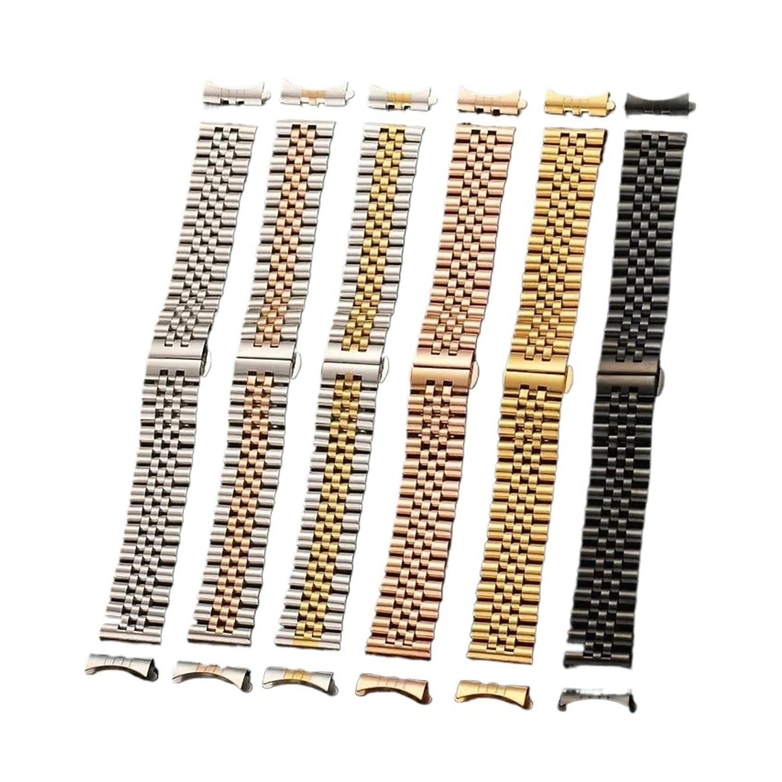 yingyingjia 12 13 14 16 17 18 19 20 21 22mm Solidny Pasek Ze Stali Nierdzewnej Bransoleta Hollow Arc Interfejs Pasek Zegarka