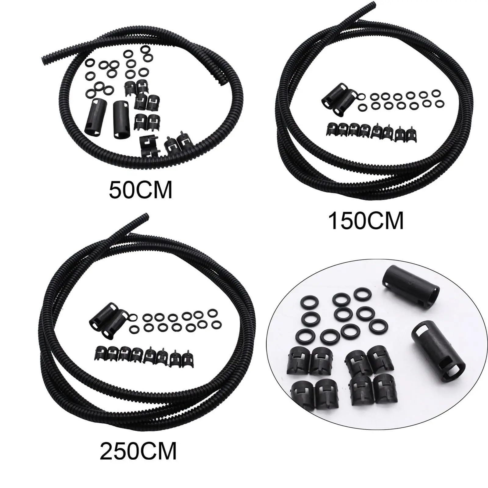 Kit tubo flessibile lavavetri generico Ricambi for veicoli Tubo flessibile tergicristallo(150cm)