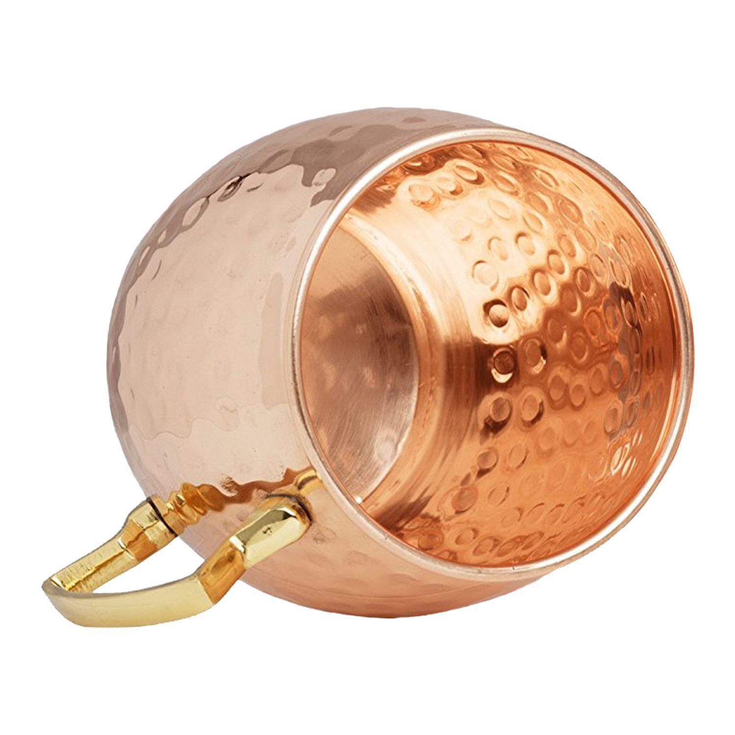 Zap Impex Moscow Mule Cup in rame puro, rame martellato, set regalo da 2