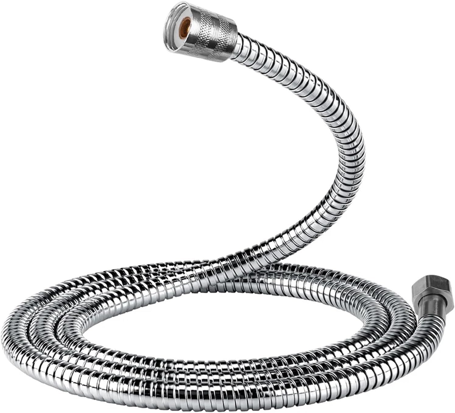 Stainless Steel Encryption Flexible Shower Hose Long Water Hose Extension Plumbing Pipe Pulling Tube Bathroom Accessories(2m)