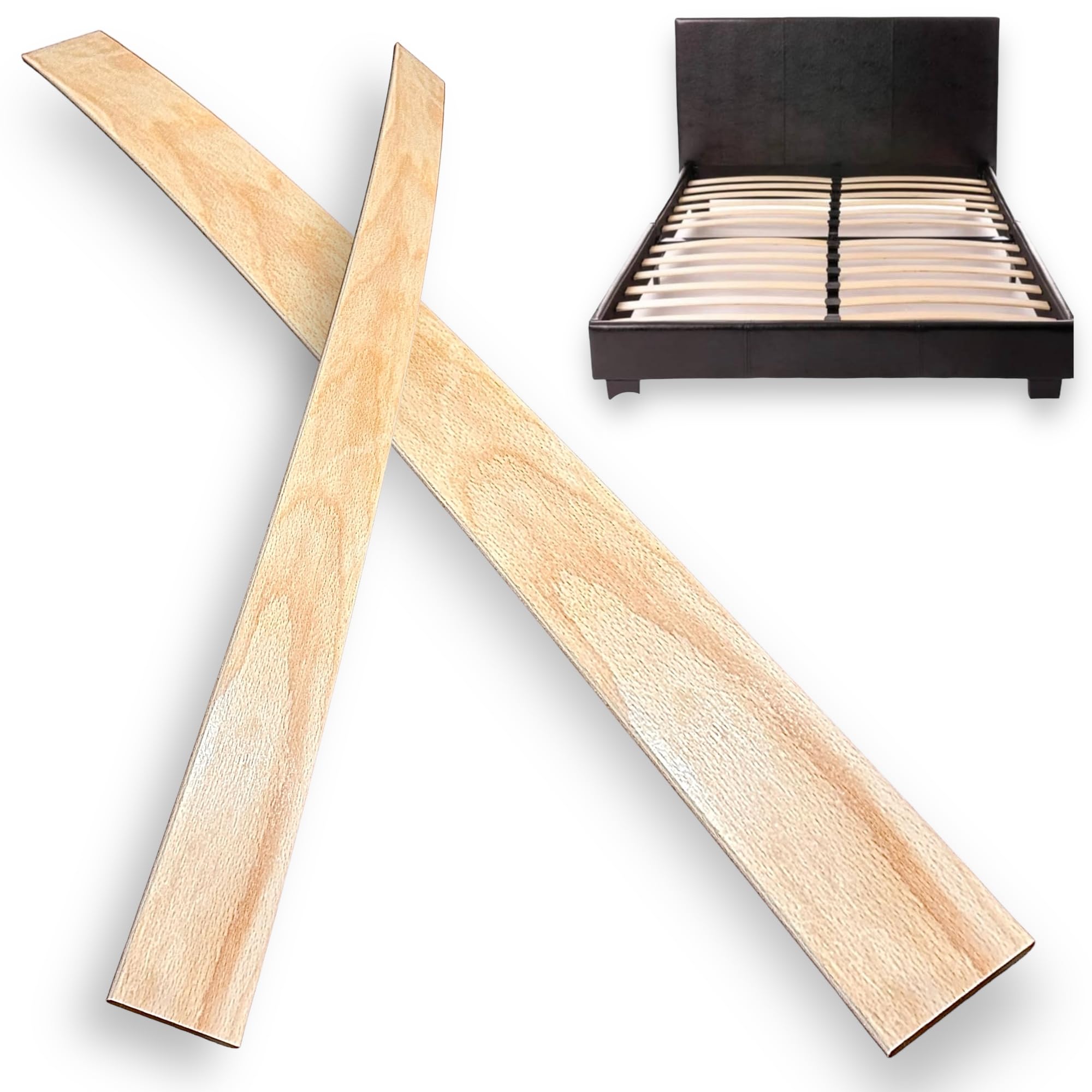Replacement Bed Slats 680mm length for 4ft6 Double Sprung Wooden Bed Slats 53mm wide (22) 1 single slat are not 4ft6 You need 2 single slats to make 1 row (2ft3 + 2ft3 = 4ft6)
