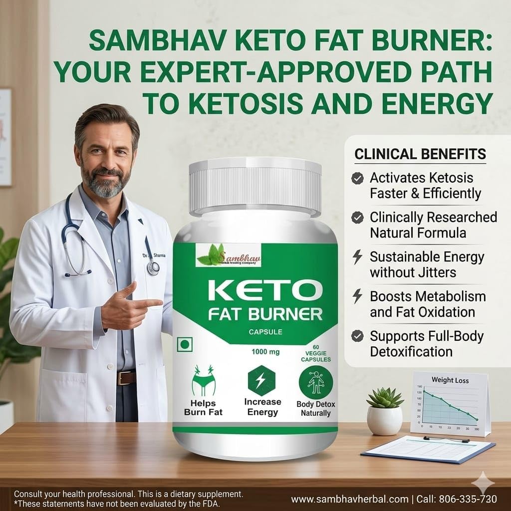 Sambhav Keto Fat Burner Capsules, 1000mg, Green Coffee Extract, Garcinia Cambogia, Green Tea Extract, Weight Management & Metabolism Support, 60 Capsules (n) — Amazon image 5