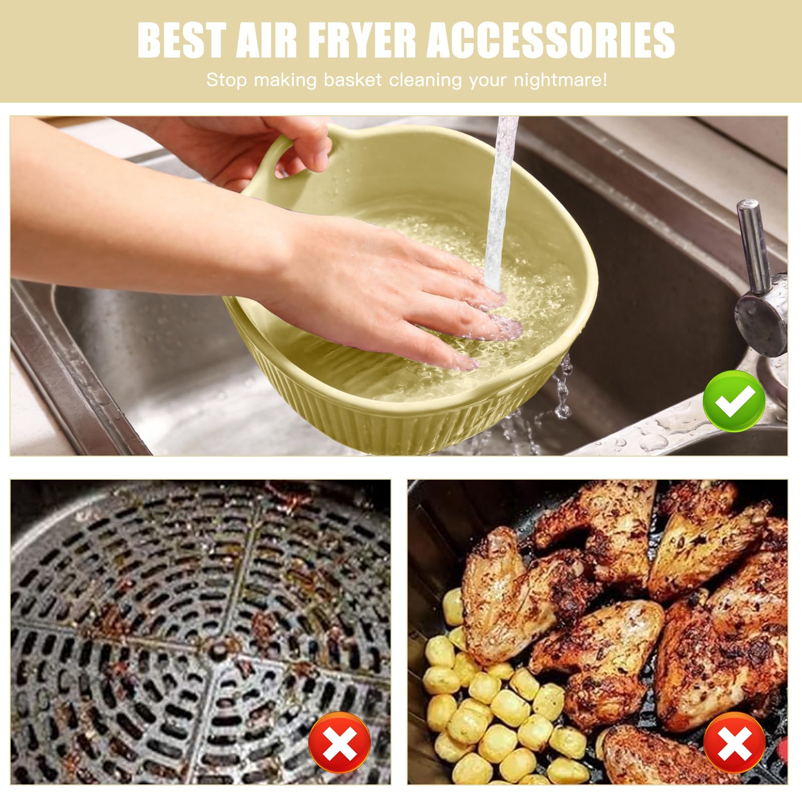 Plat à gratin rond en céramique pour friteuse à air chaud 18,5 x 16,5 x 5,5 cm | Moule à lasagnes et à lasagnes coloré | Moule en céramique avec poignées pour four à micro-ondes (gel de lait 650 ml)