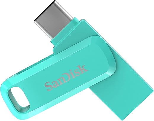 SanDisk Ultra Dual Drive Go usb3.0 Type C Pen Drive for Mobile (Green, 128 GB, 5Y)