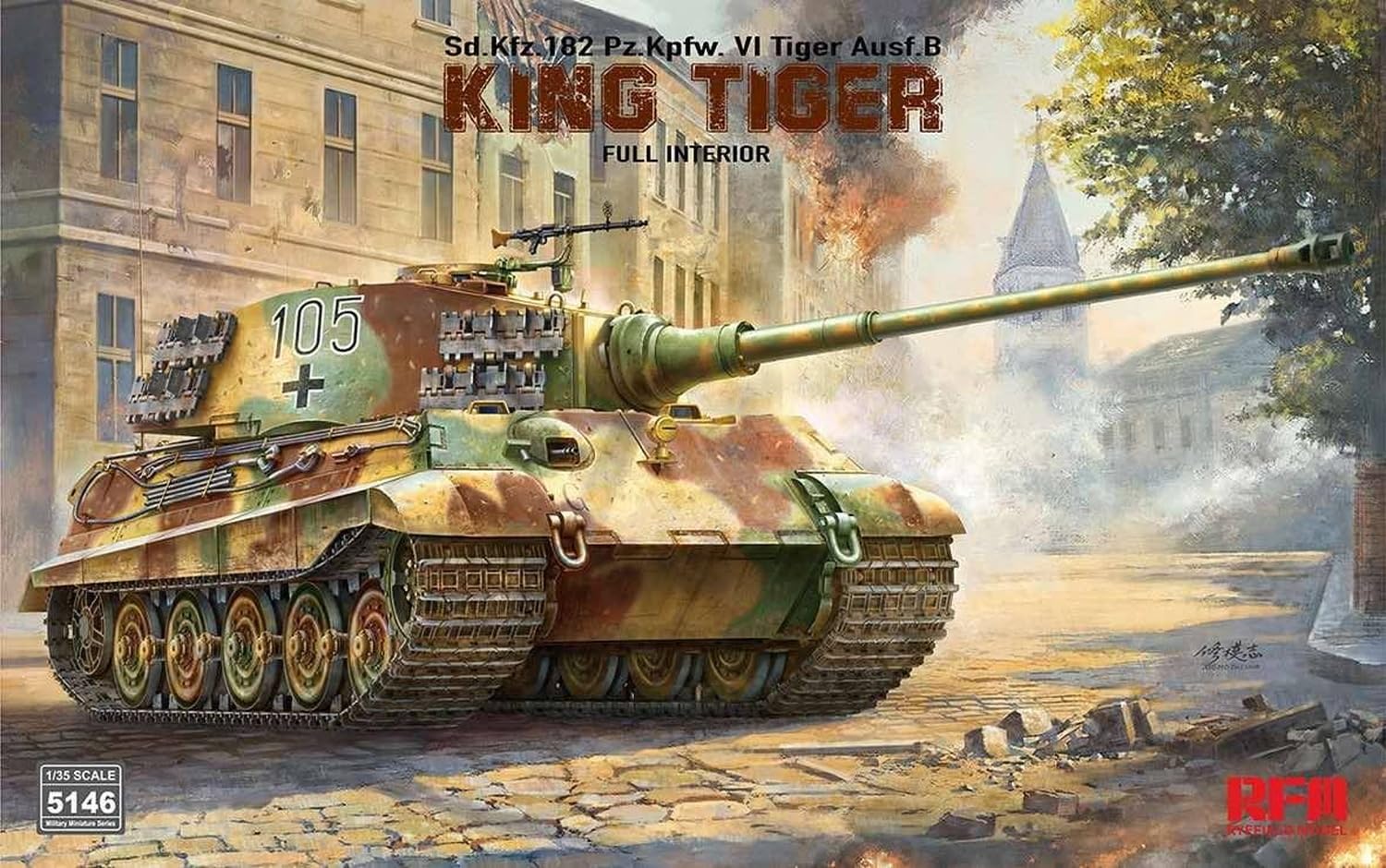 Amazon | ライフィールドモデル 1/35 Sd.Kfz.182 キングタイガー w