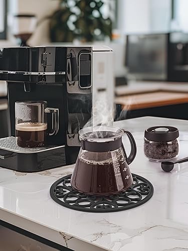 Miniatura 3 de SMARTAKE Juego de 3 tapetes de silicona para salvamanteles, multiusos, tallados, aislados, antideslizantes, duraderos, tapetes de cocina flexibles y