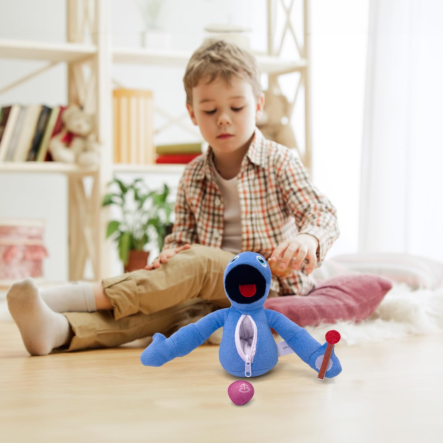Yeeps Plush - 9.4" Plush Toys, Stuffed Animals, Dolls in Purple, Beige, and Blue, Perfect for Kids and Adults, Ideal for Birthdays, Christmas-Cute Halloween Plush Toy (Style # 1)