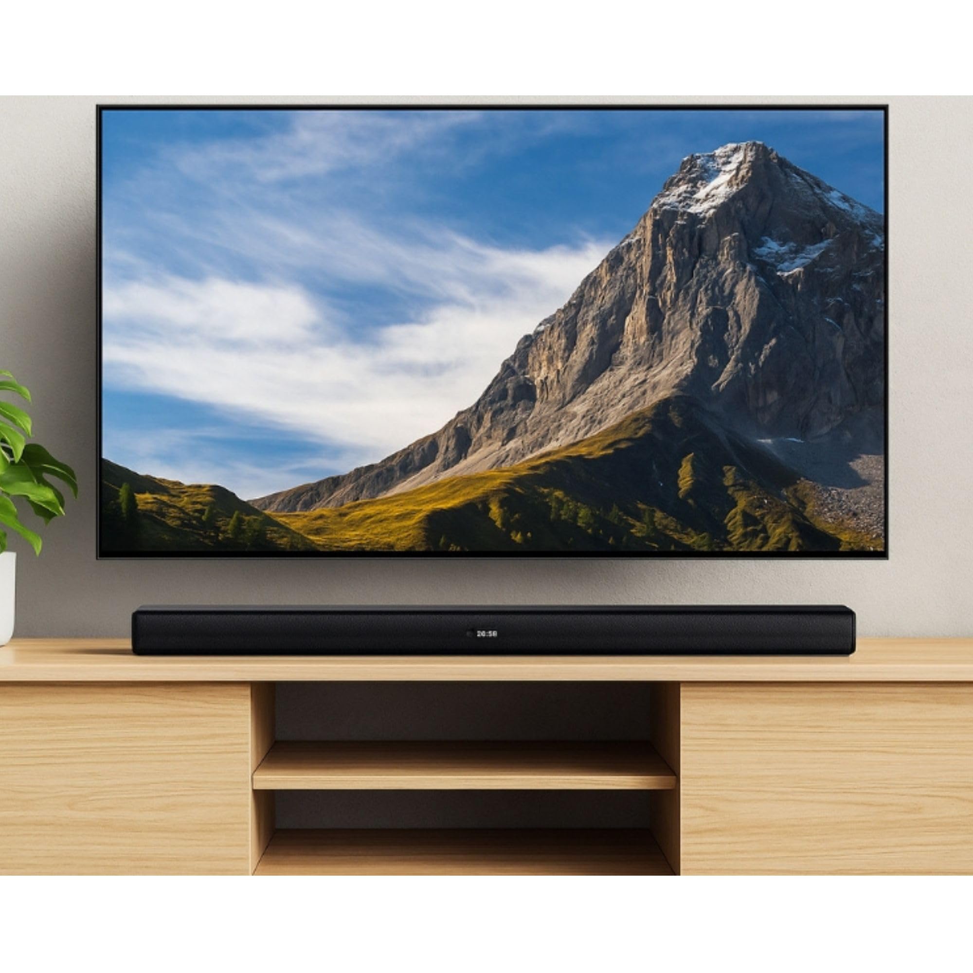 HYE 2.0ch Bluetooth Soundbar For TV, 60W Compact Black Sound Bar With Hdmi Usb Aux Remote Control Wireless Audio System With Deep Bass Slim Design Ideal For Your Television 2 - View #8