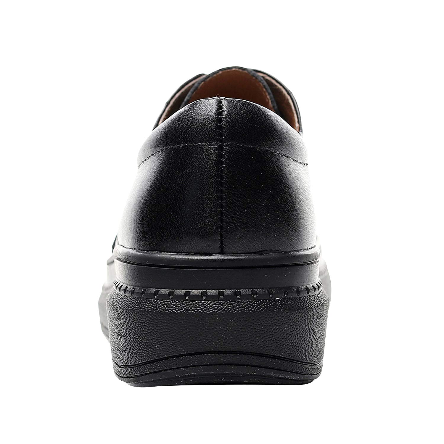 ANUFER Donna Vera Pelle Elegante Brogue Derby Allacciare Piattaforma Scarpe Sportive