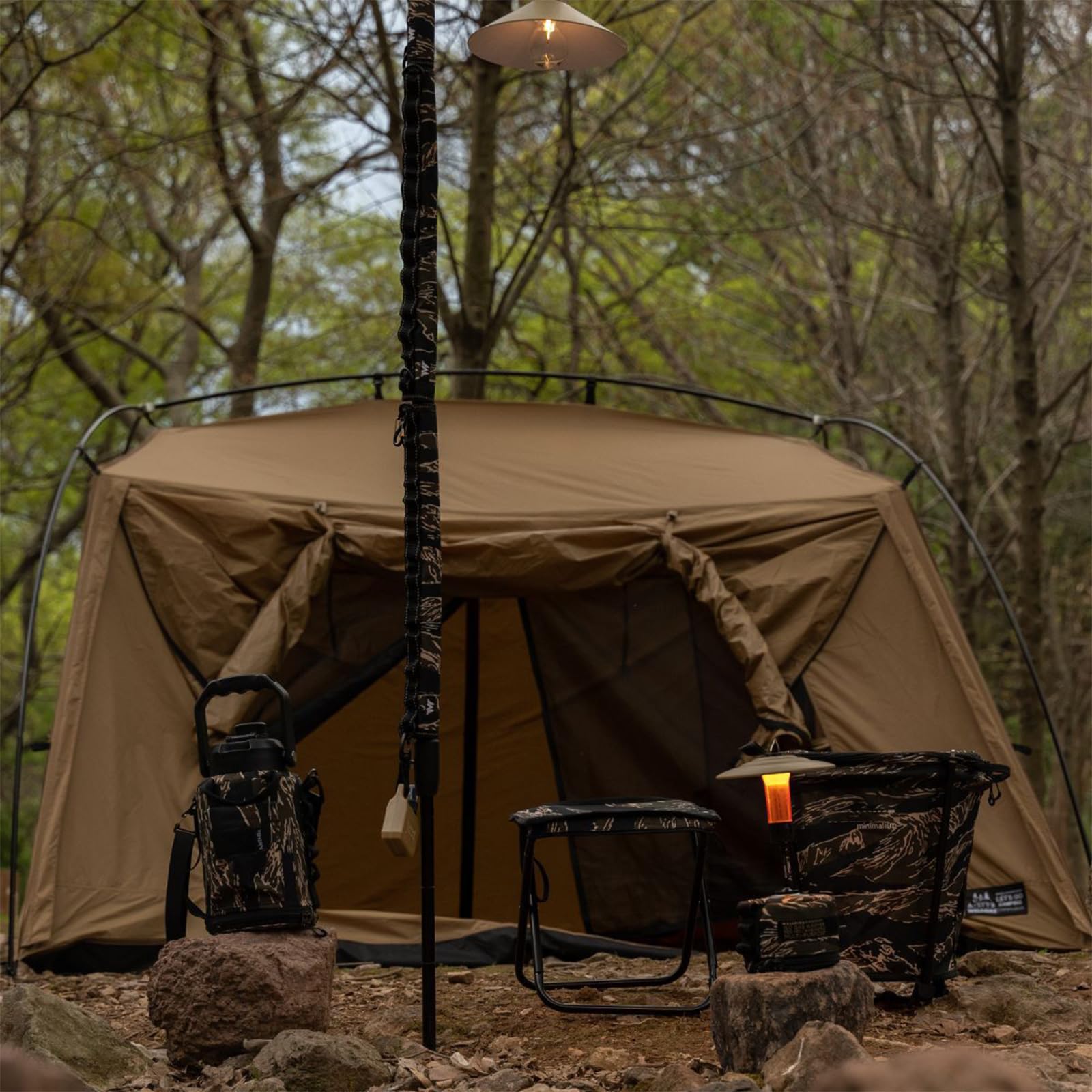 Poubelle de camping pliable Sac poubelle de jardin réutilisable avec couvercle, poubelle portable durable