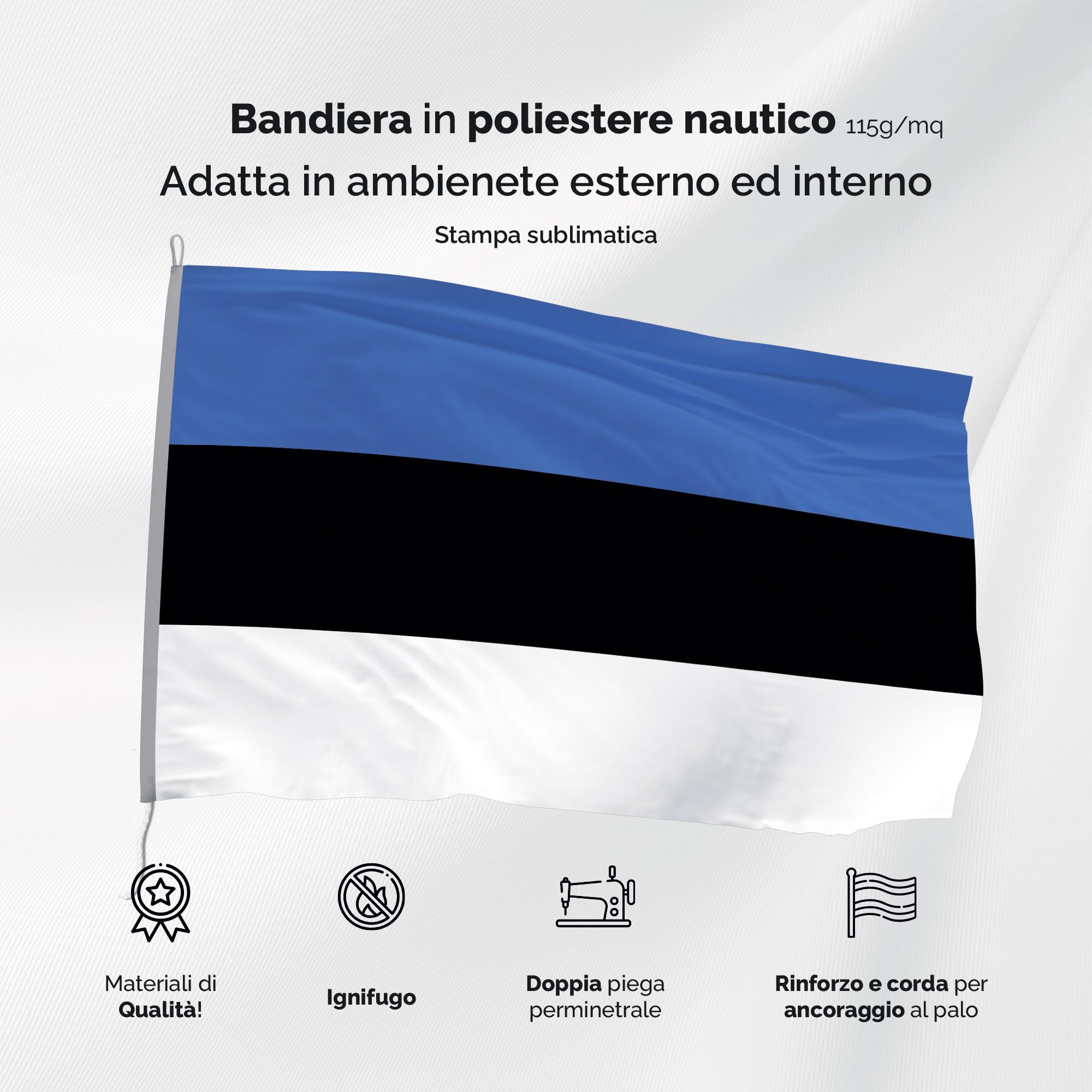 Bandiera Nato 150x225 cm in poliestere nautico | Il Tricolore