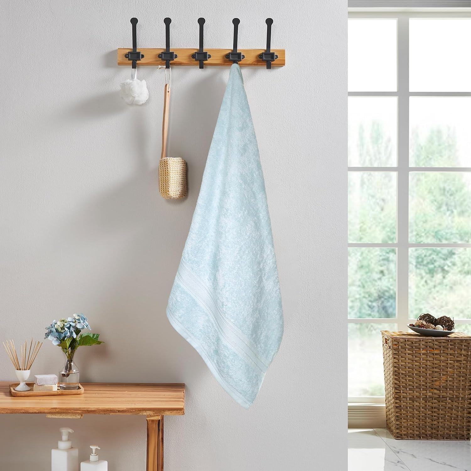 MYTRIDENT Oversized Bath sheet Quick Dry 1 Peice Towel, Super Absorbent, Combed 100% Cotton, 75x150 Cm — image 1