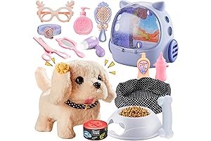 Toy Dog for Kids, Girls Interactive Plush Stuffed Toys Dog that Walk and Bark