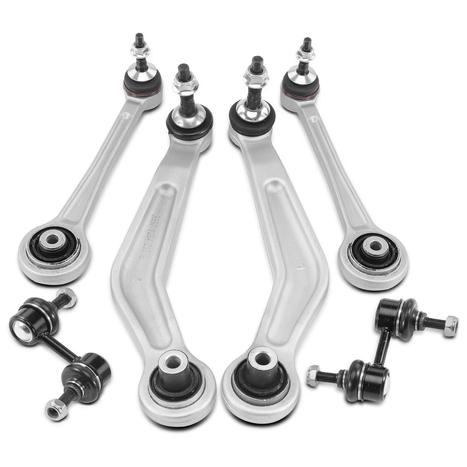 Frankberg 4x Kit de Bras de Suspension + 2x Biellette Barre Stab Essieu Arrière Haut Compatible avec Série 5 E39 520 523 525 528 530 535 540 Série 5 Break E39 520 523 525 528 530 540