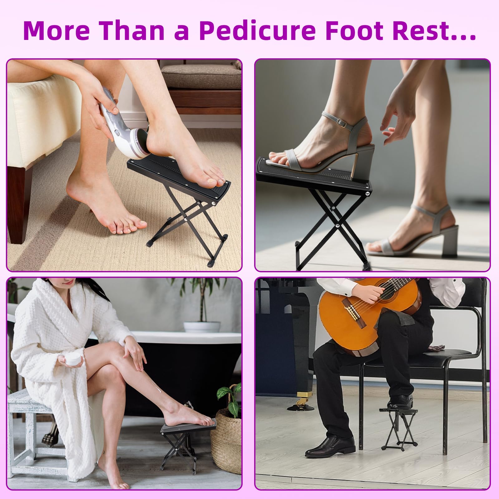 Pedicure Foot Rest - Adjustable Height, Salon & Home Use -5 Pedicure Foot Rest - Adjustable Height, Salon & Home Use -5