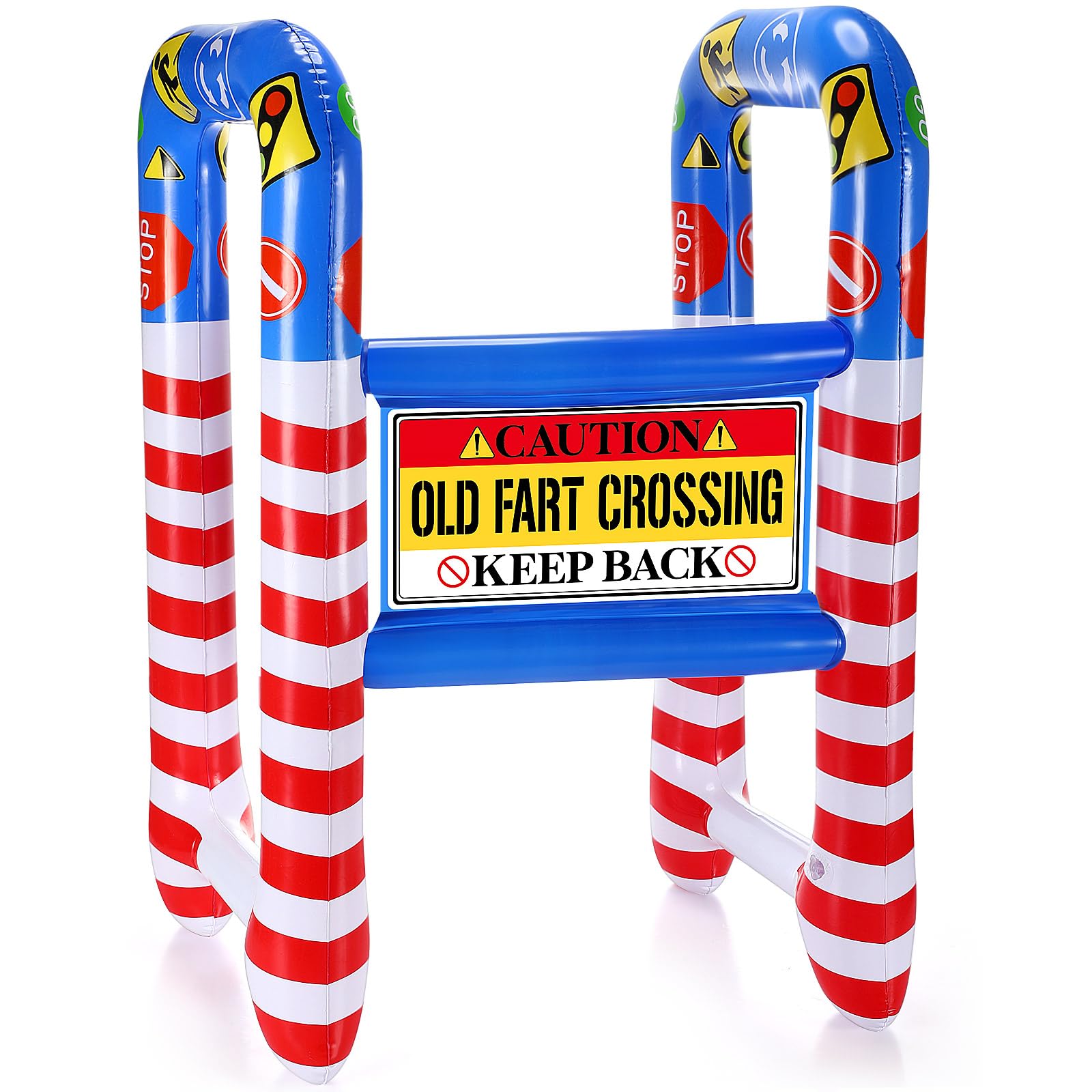Over The Hill Inflatable Walker Birthday Gag Gift,Old Zone