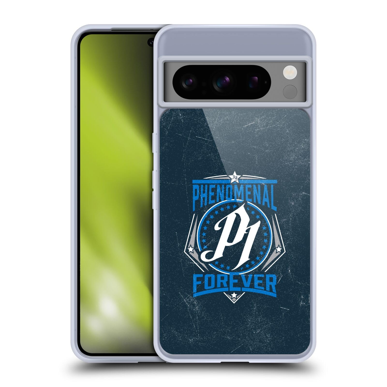 Head Case Designs Officially Licensed WWE Logo Aj Styles Soft Gel Case Compatible with Google Pixel 8 Pro