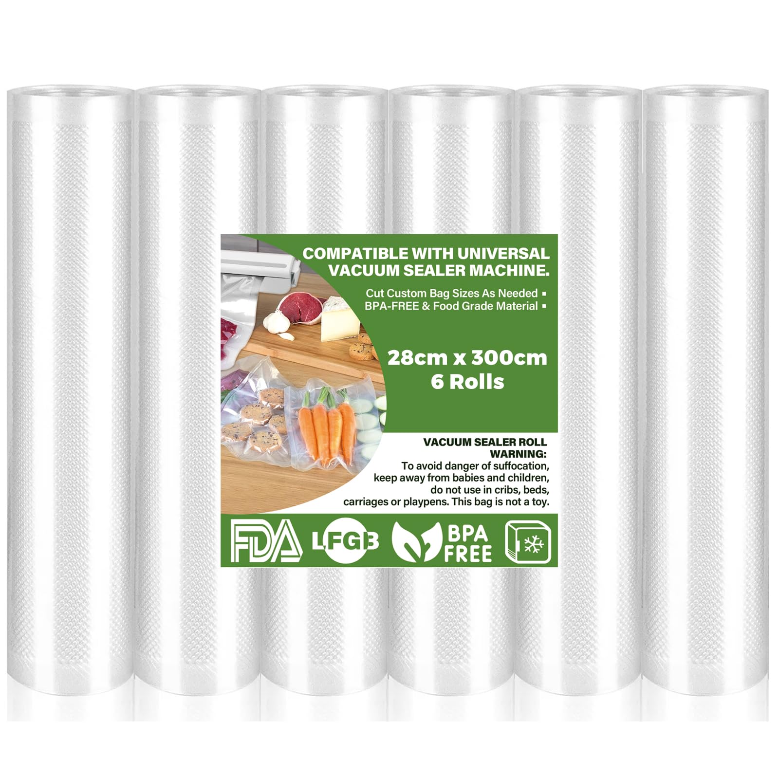 KOOSREEL Sac Sous Vide Alimentaire Food Vacuum Bag, PA+PE