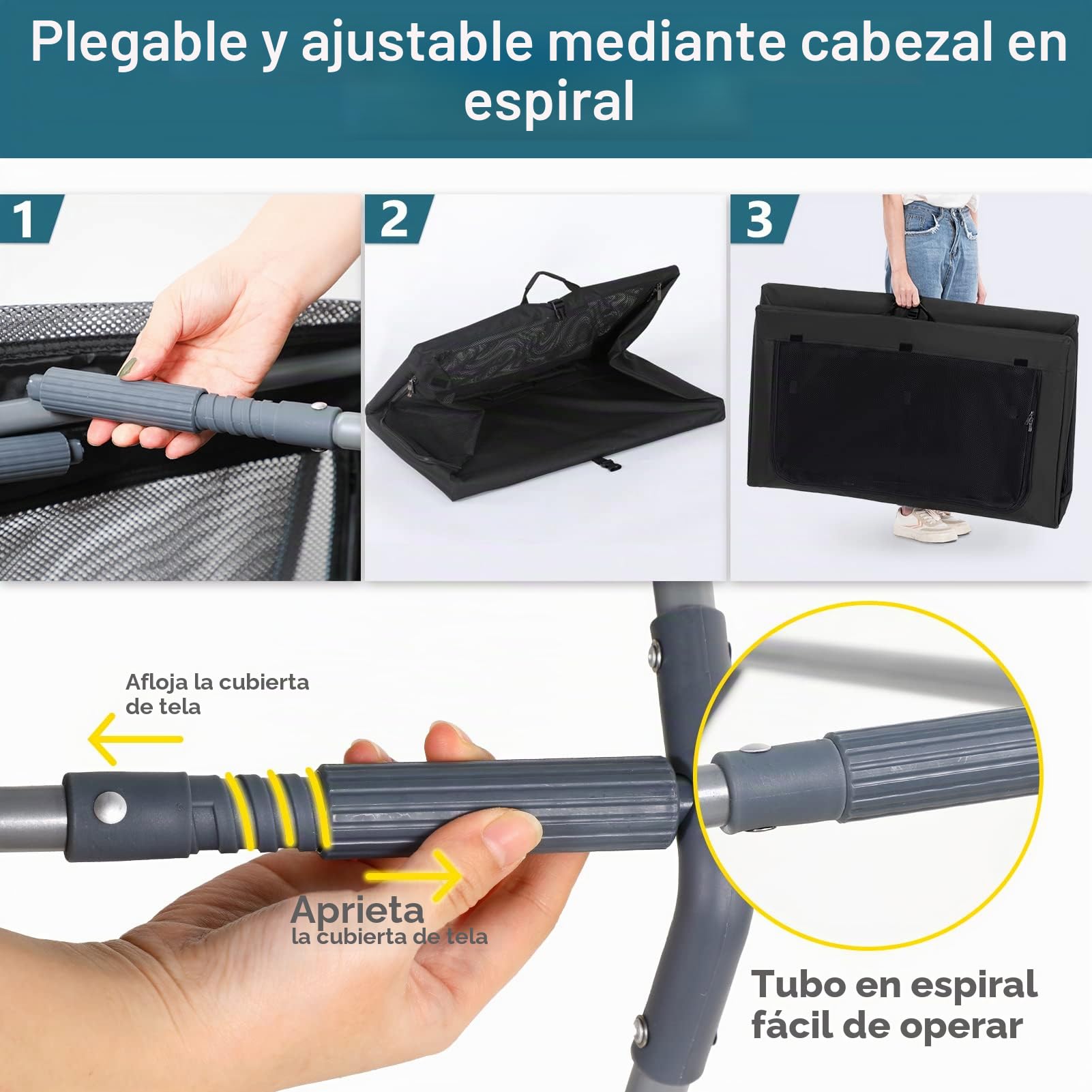 Petsfit Transportín de Perros portátil y Plegable Bolsa transportín para Perros trasportines Perro Mediano Grande para Interiores y Exteriores