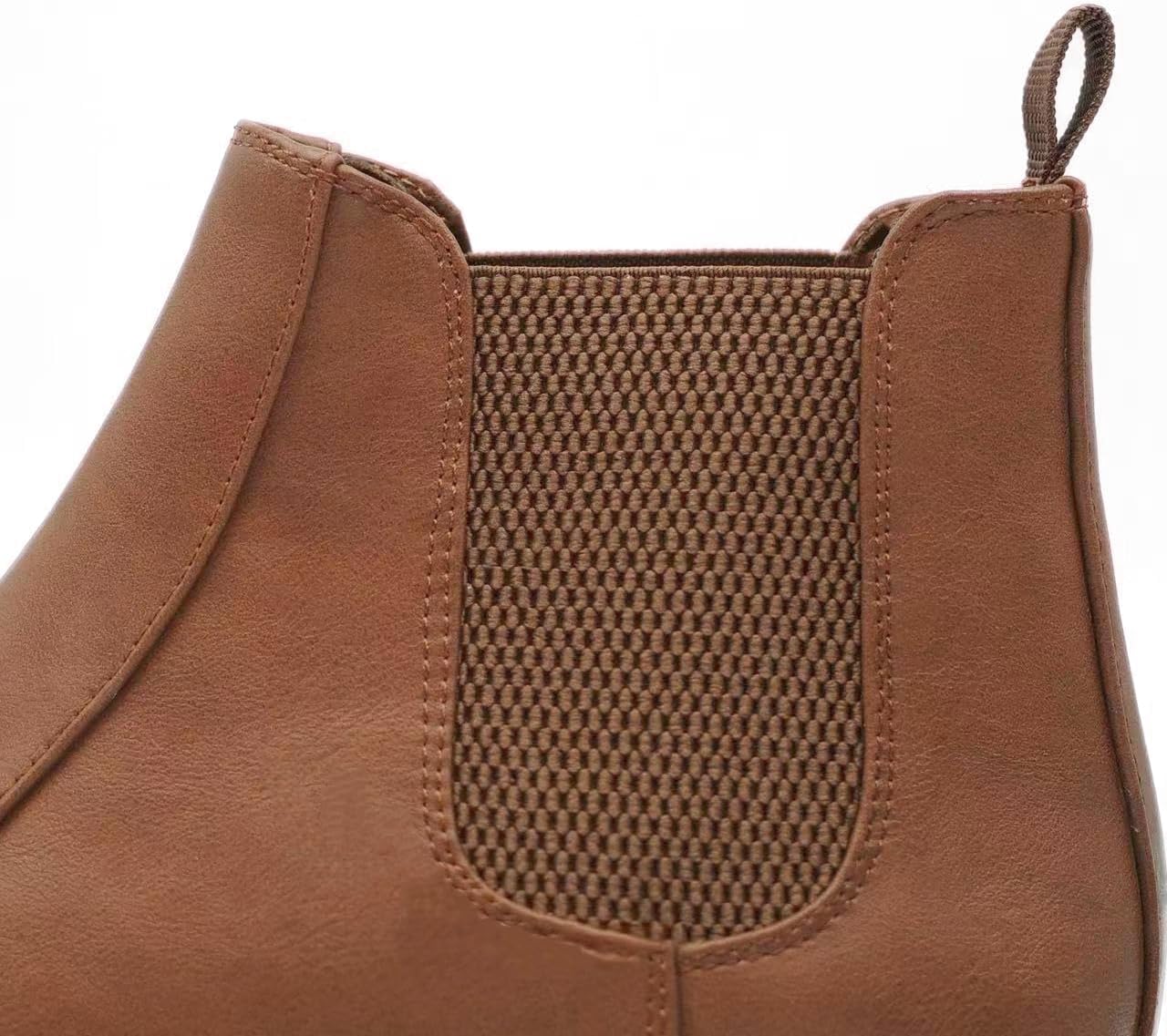 Finishing & Sewing Men's Chelsea Boots, Smart Casual Slip On Ankle Boots