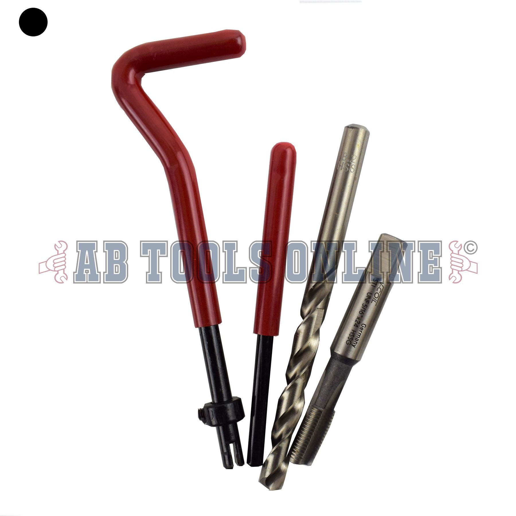 AB Tools-Unithread 5/16" x 24 UNF Imperial Toca Reparar Kit de Fresas Helicoil roscas dañadas 14PC Kit