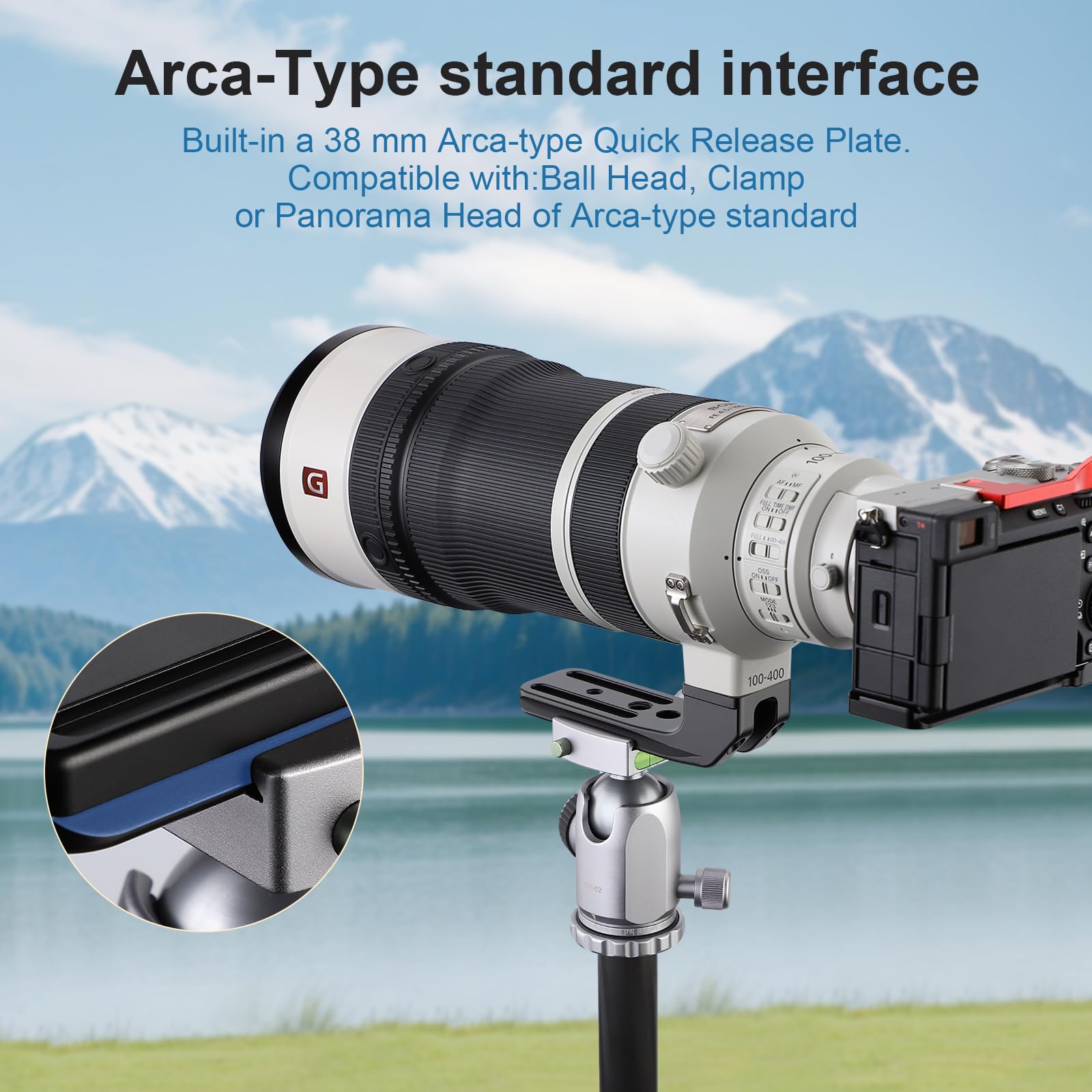 Leftfoto Objektiv-Ersatzfuß für Sony FE 100–400 mm F4.5 GM OSS Objektiv