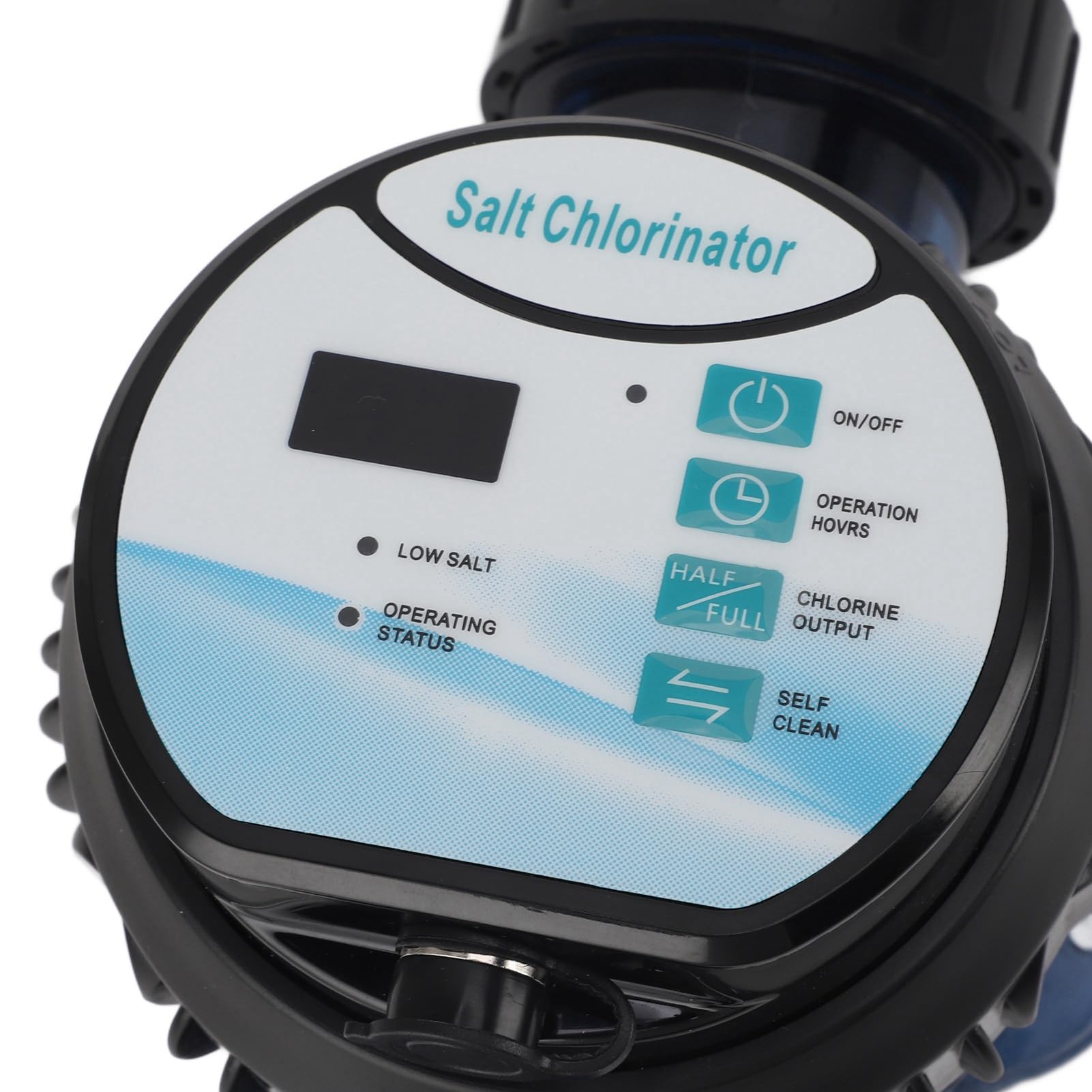 Máquina de Cloro Salino, Diseño Optimizado de la Boquilla, Monitoreo de Temperatura, Clorador de Agua Salada, Placa Desmontable para Piscina de SPA (ECR10)