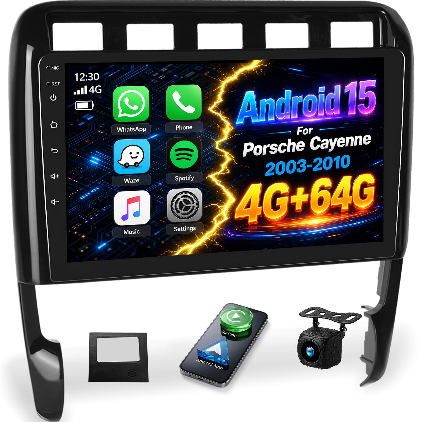 Amazon.com: [4G+64G] Android 15 Car Stereo for Porsche Cayenne