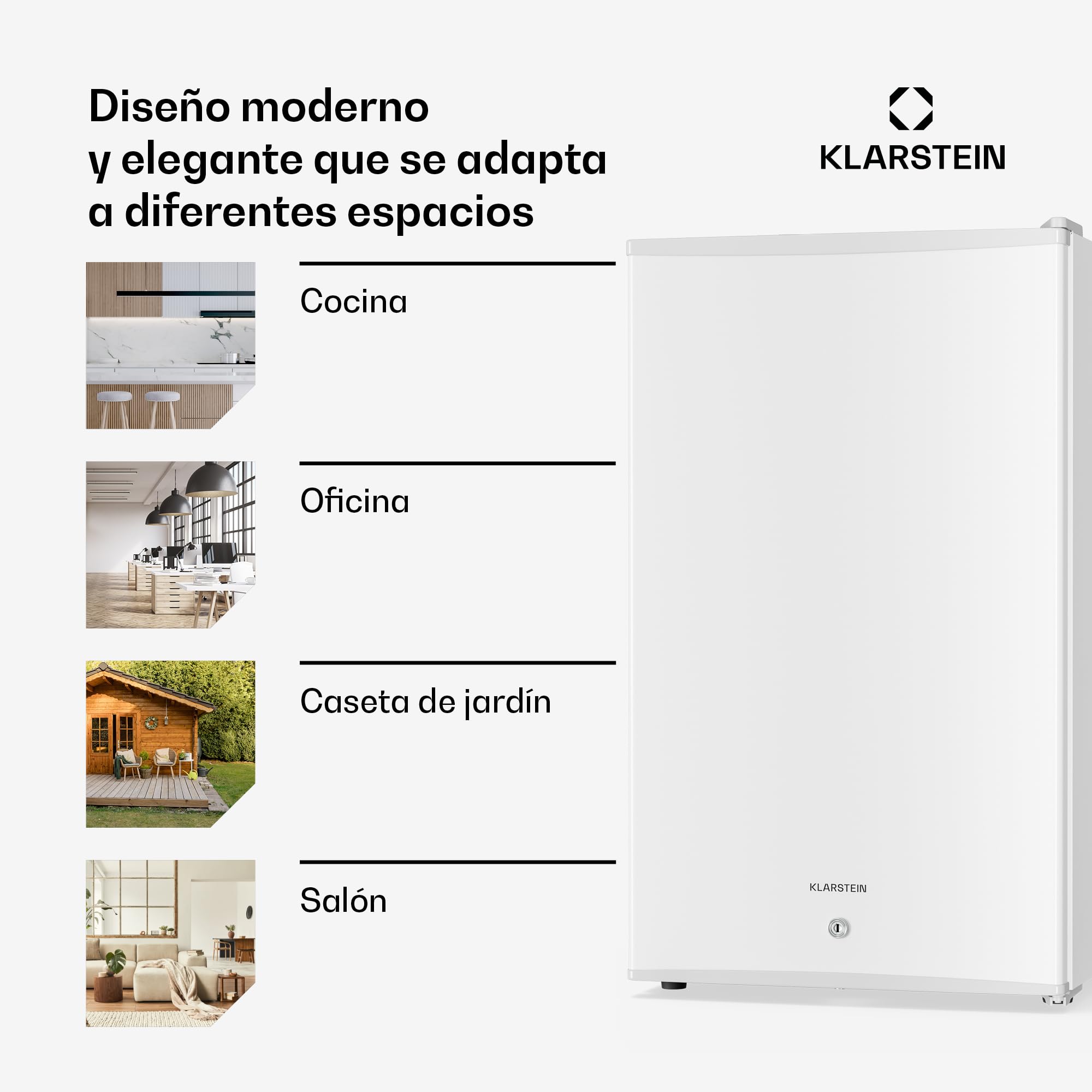 Klarstein Nevera, Mini nevera con puerta de cristal, 68L Mini para bebidas, snacks y cosméticos, pequeña y silenciosa, Estantes regulables, pequeña para el cuidado de la piel