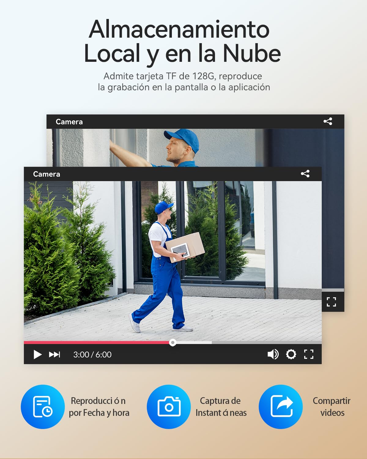 TMEZON Videoportero WiFi 2 Hilos,1080P Timbre Video Sistema Intercomunicador,Pantalla táctil IP de 7",Detección de Movimiento Humano,Desbloqueo por App/Tarjeta RFID,Grabación y reproducción,2 Familia