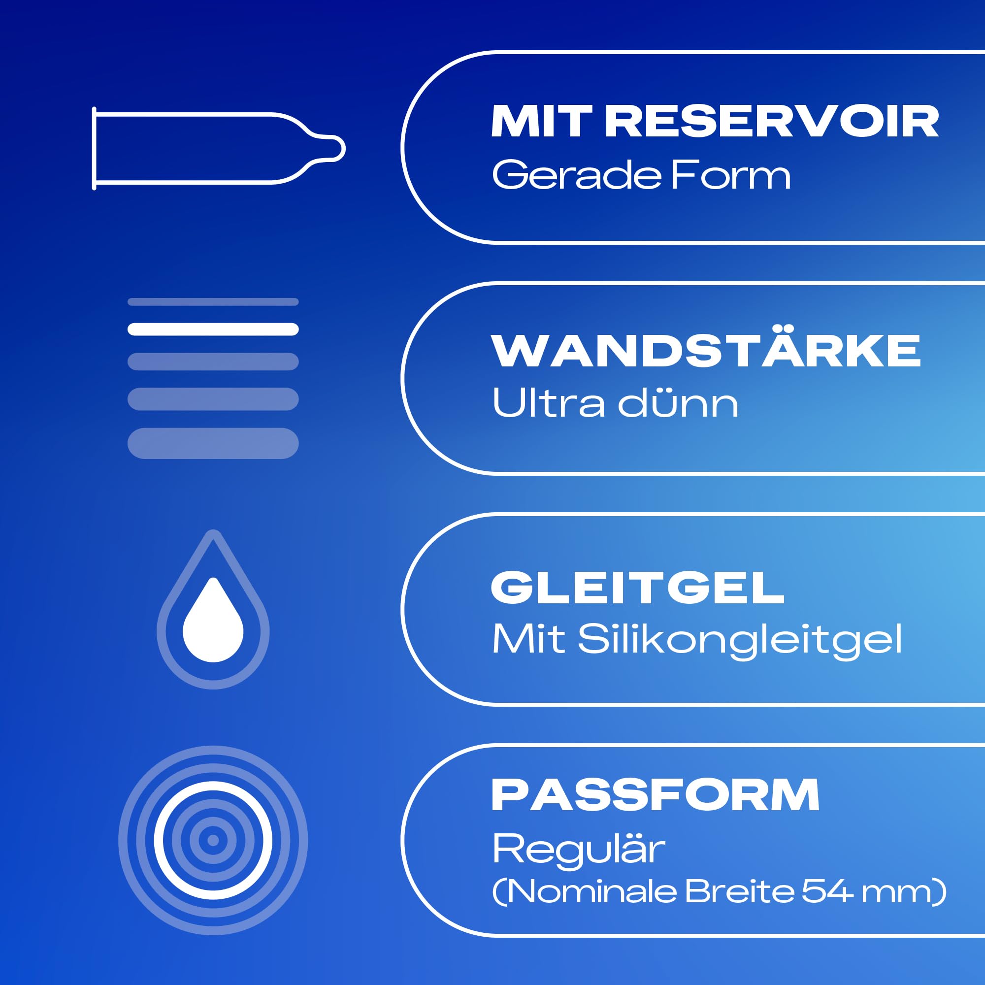 Durex Gefühlsecht Ultra Kondome – Extra dünne Spitze & mit Silikongleitgel befeuchtet – 30er Pack (1 x 30 Stück)