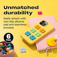 Vista 4 de OCTOBUDDY Classic Mini - Funda adhesiva de silicona con ventosa para teléfono, manos libres, soporte de agarre fuerte para selfies y videos