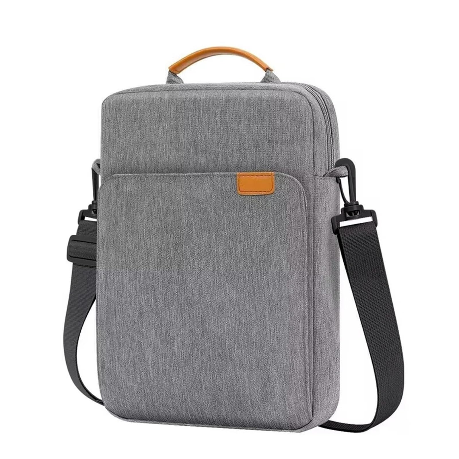 Tkaninowy futerał do przenoszenia | Wielokolorowe, wiele rozmiarów do podróży służbowych: 11–13 cali z wieloma kieszeniami(Light Gray,30X24X5 CM)