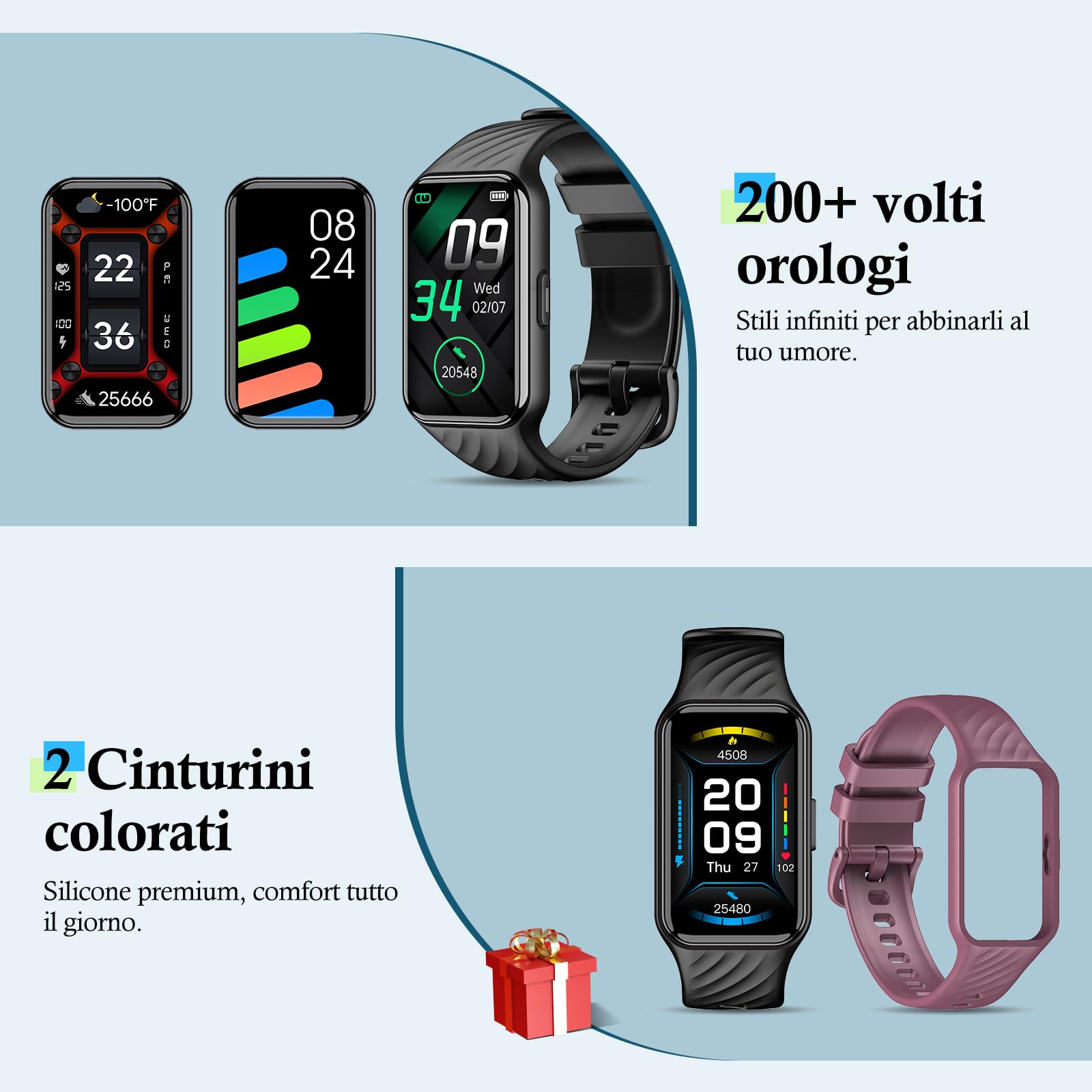 IOWODO Smartwatch Uomo Donna, 1.47" Orologio Intelligente Chiamate Bluetooth Fitness, 24H Smart Watch Monitor del SpO2/ Sonno, 100 modalità Sportive, IP68 Fitness Tracker per Android iOS