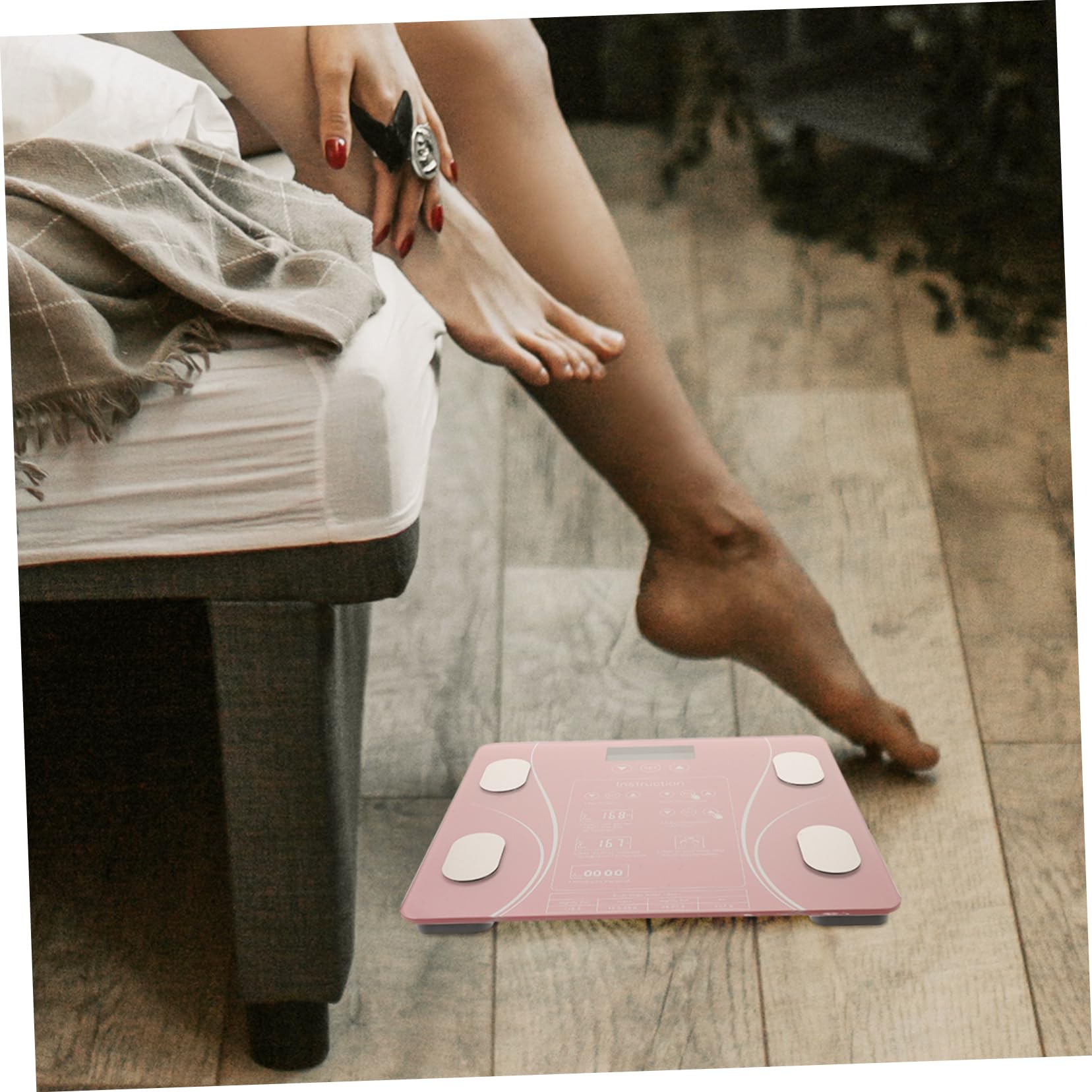 NOLITOY Household Precision Weight Scale Monitor Creative Durable Material LED Display for Accurate Weighing Battery Operation for Home Use