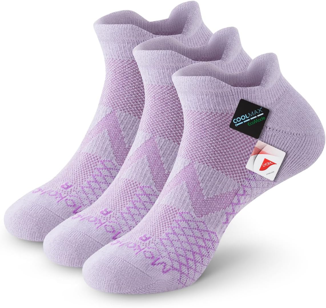 Diabetic Ankle Socks for Men Women, COOLMAX LYCRA Moisture-Wicking Non-Binding Cushioned Neuropathy Sock, 3 Pairs
