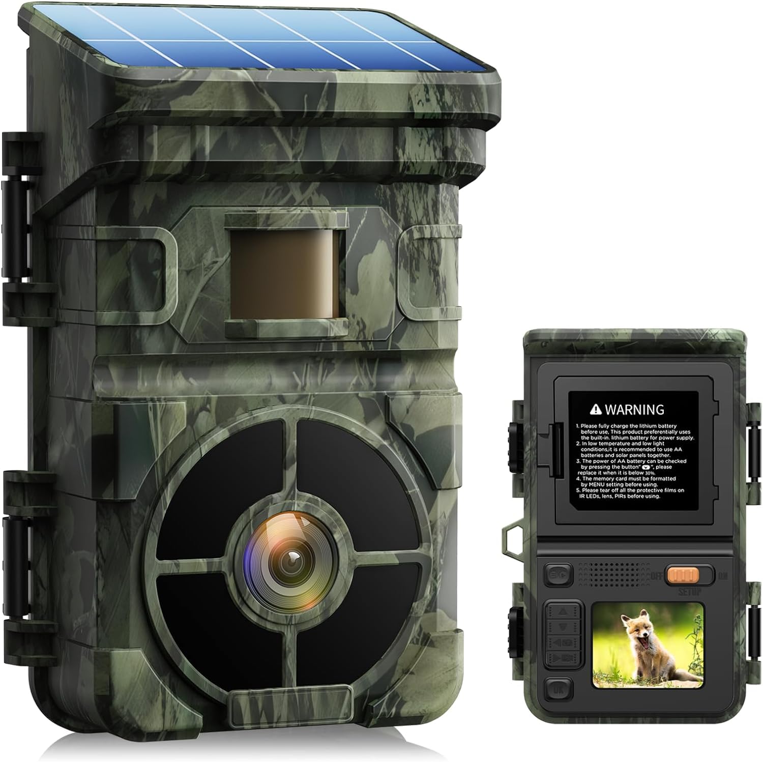 VOOPEAK 4G Wildkamera Mit App - 1080P Wildtierkamera Mit Nachtsicht & SIM Karte