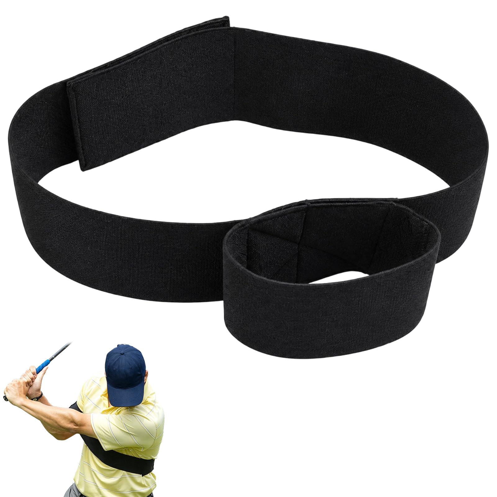 BeoTnp Golf Training Aids, Golf Swing Trainer, Black Arm Trainer, Golf Swing Improvement Tool for Swing Technique, Easy to Wear, for Professional Enthusiasts and Beginners